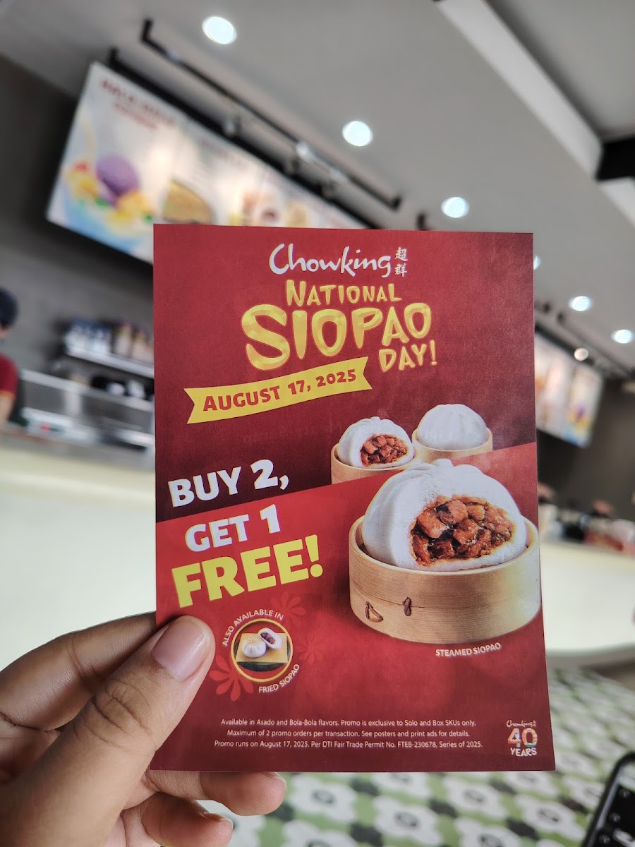 CHOWKING MAIMPIS Photo Menu 1