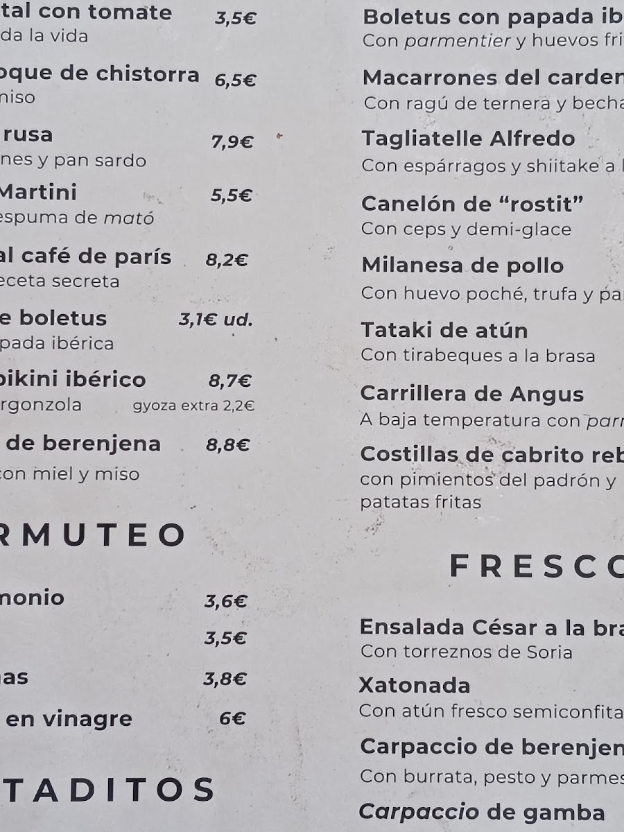 Cerveseria La Barcelonesa Photo Menu 10