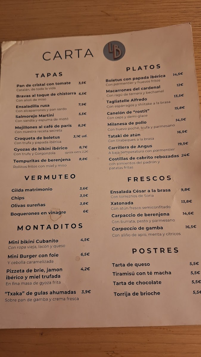 Cerveseria La Barcelonesa Photo Menu 9