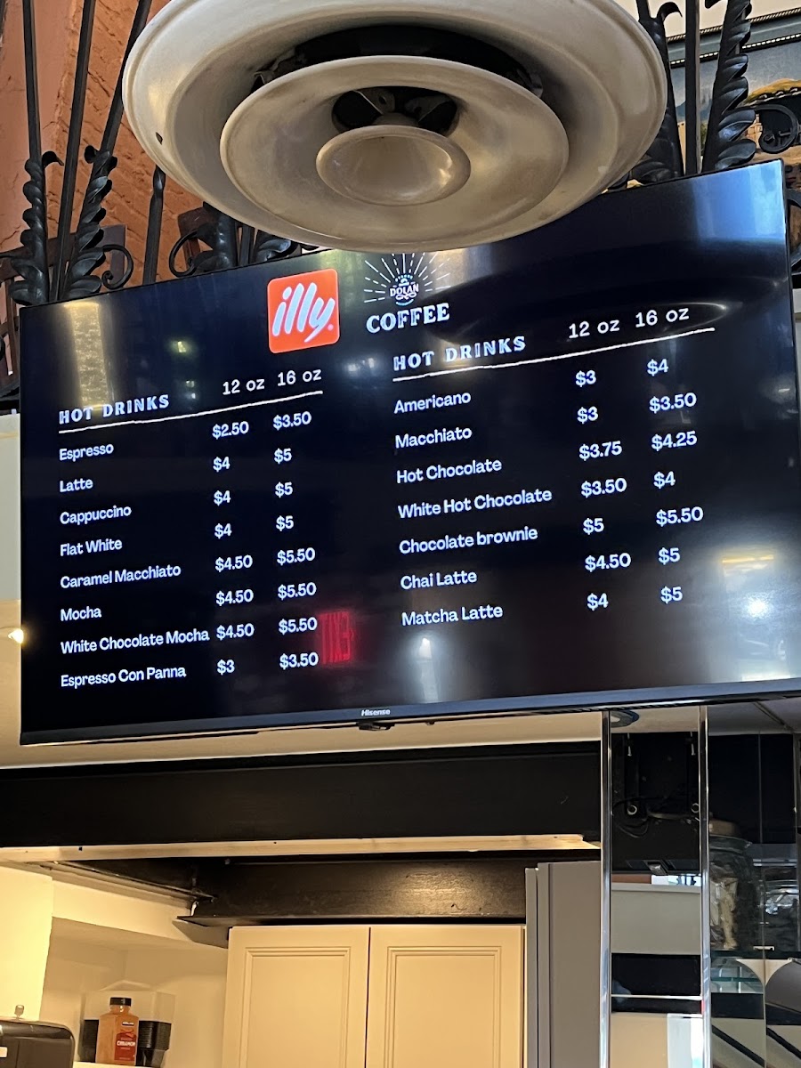 Dolan Coffee Photo Menu 1