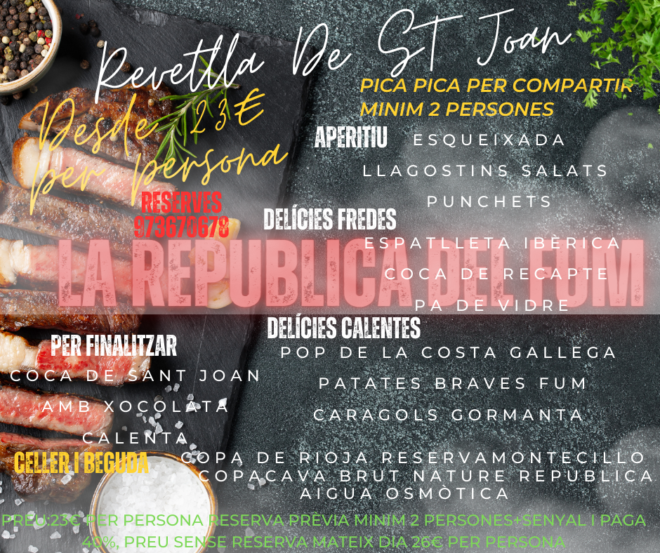 La República del Fum Photo Menu 4