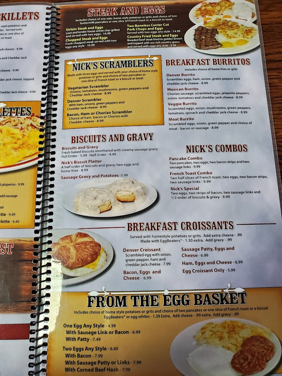 Nick's Restaurant Photo Menu 7