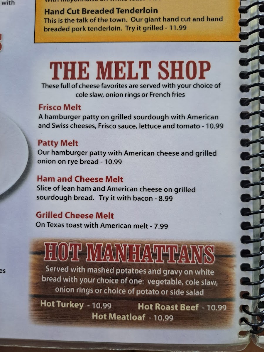 Nick's Restaurant Photo Menu 9