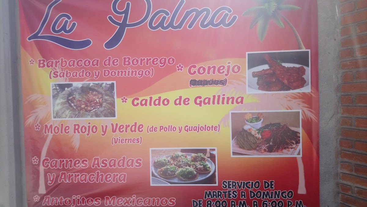 Restaurante La Palma Photo Menu 2