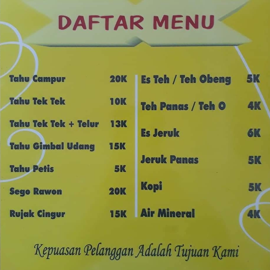 Warung Petis Batam Photo Menu 9