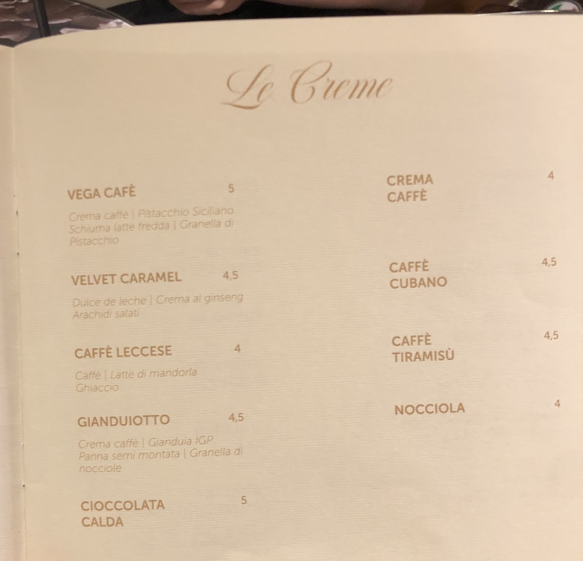 Vega Cafè Restaurant Photo Menu 3