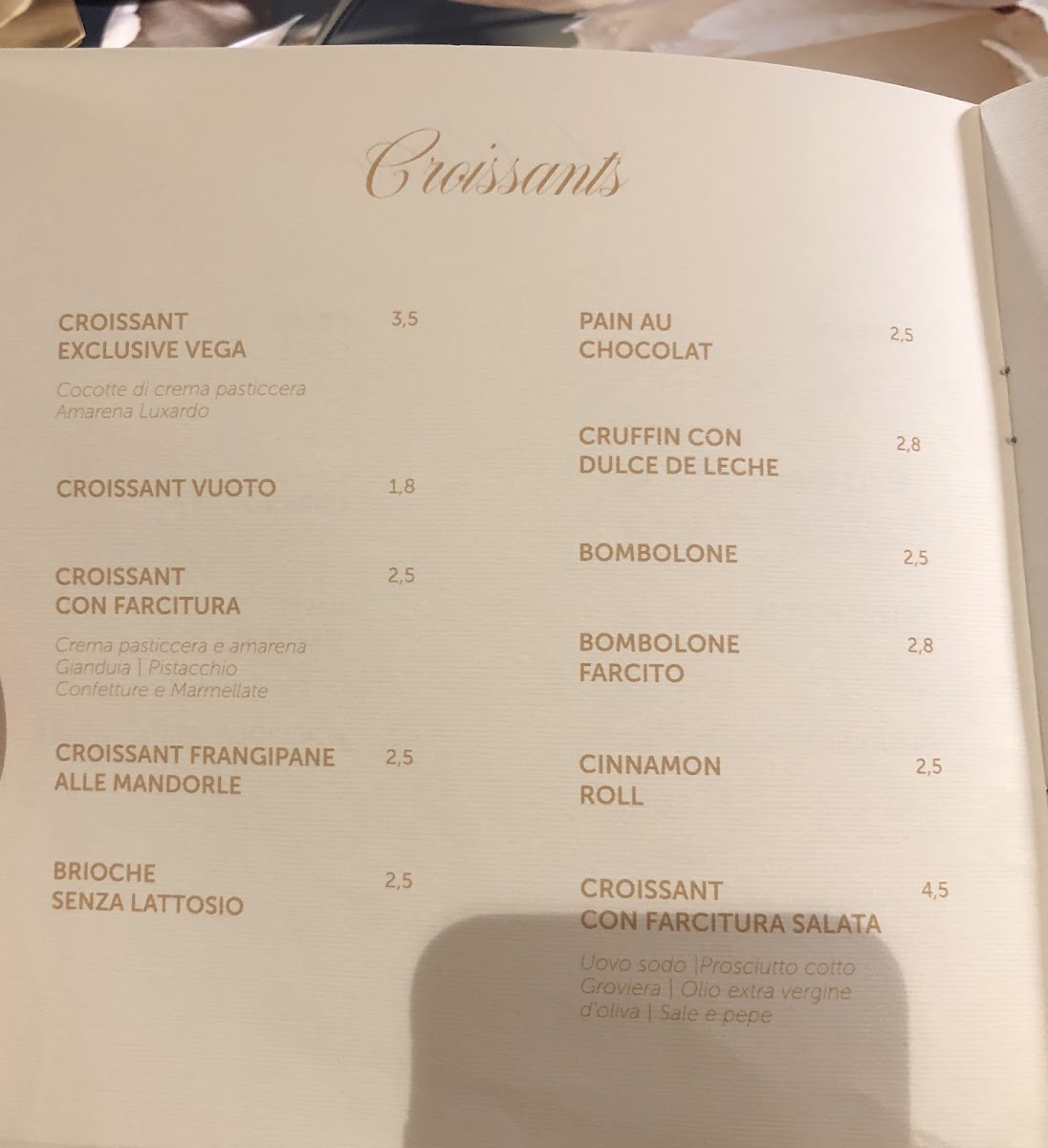 Vega Cafè Restaurant Photo Menu 4