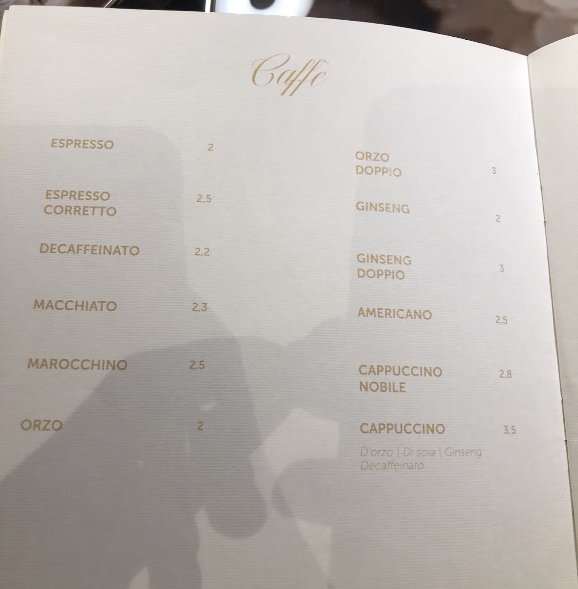 Vega Cafè Restaurant Photo Menu 5