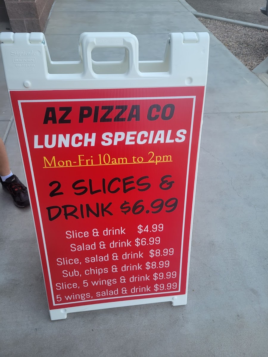 AZ Pizza Co. Peoria Photo Menu 1