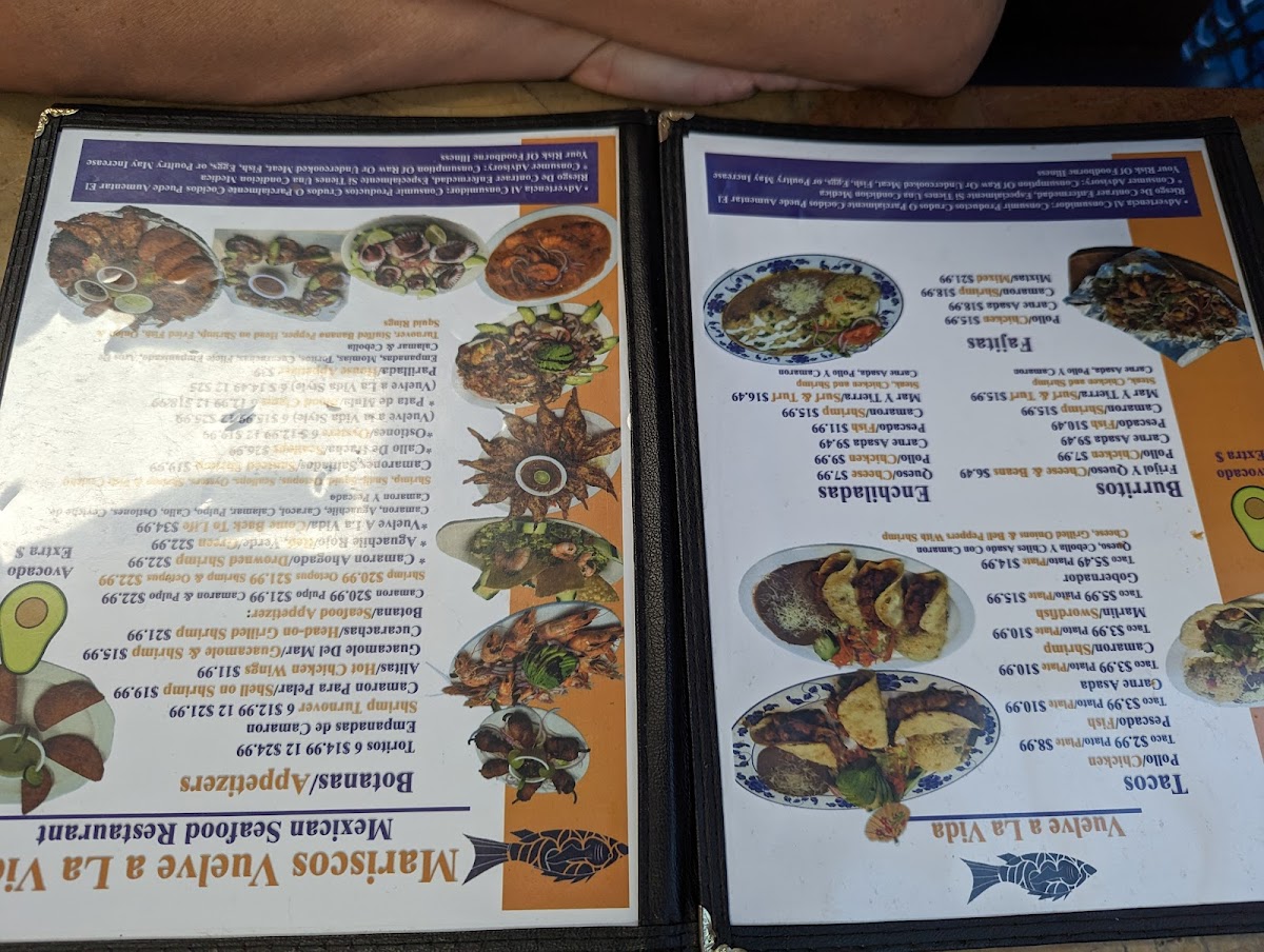 Mariscos Vuelve A La Vida Restaurant Photo Menu 4