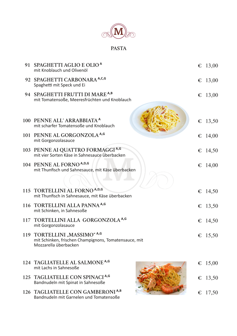 Ristorante da Massimo Photo Menu 1