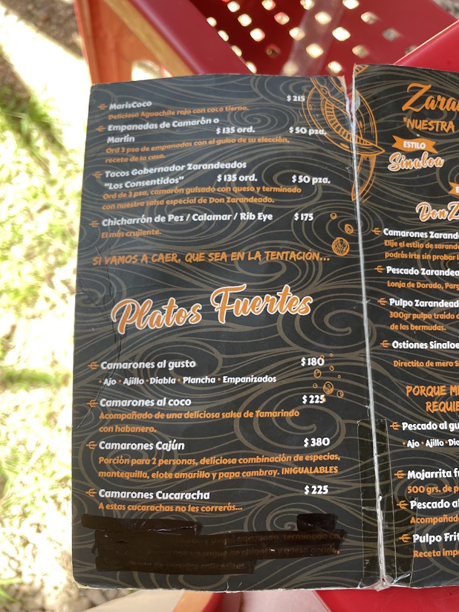 Mariscos Don Zarandeado Photo Menu 2