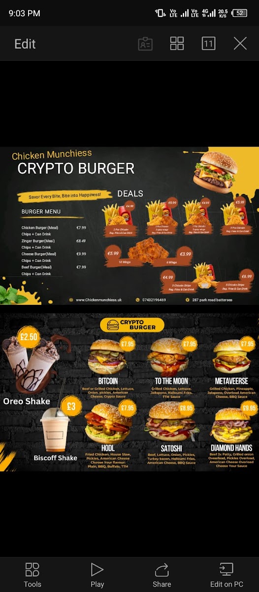 Chicken Munchies Photo Menu 9
