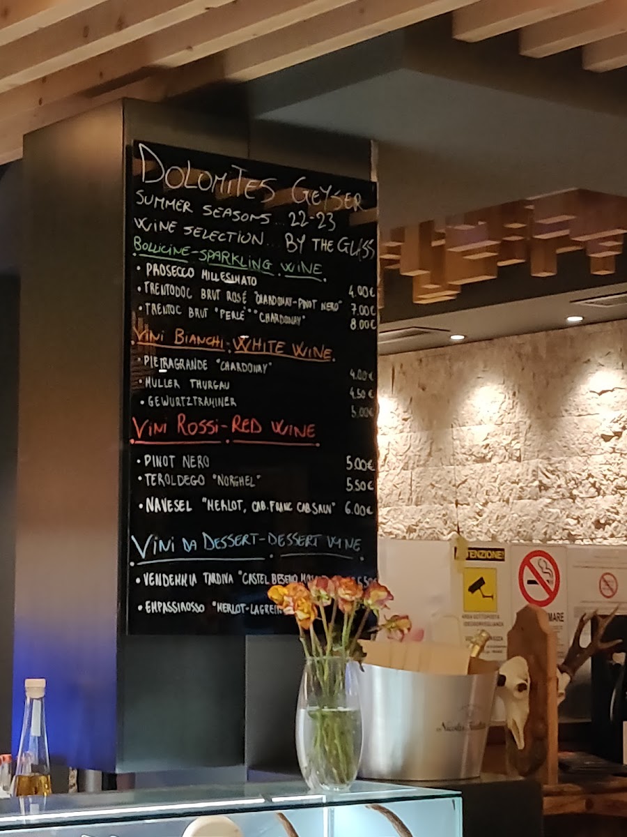 Dolomites Geyser Restaurant Apres Ski Photo Menu 6