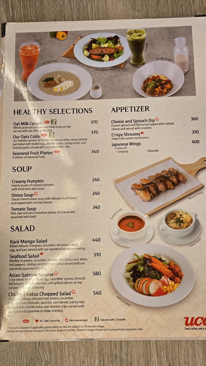 UCC Cafe Terrace Dumaguete Photo Menu 3