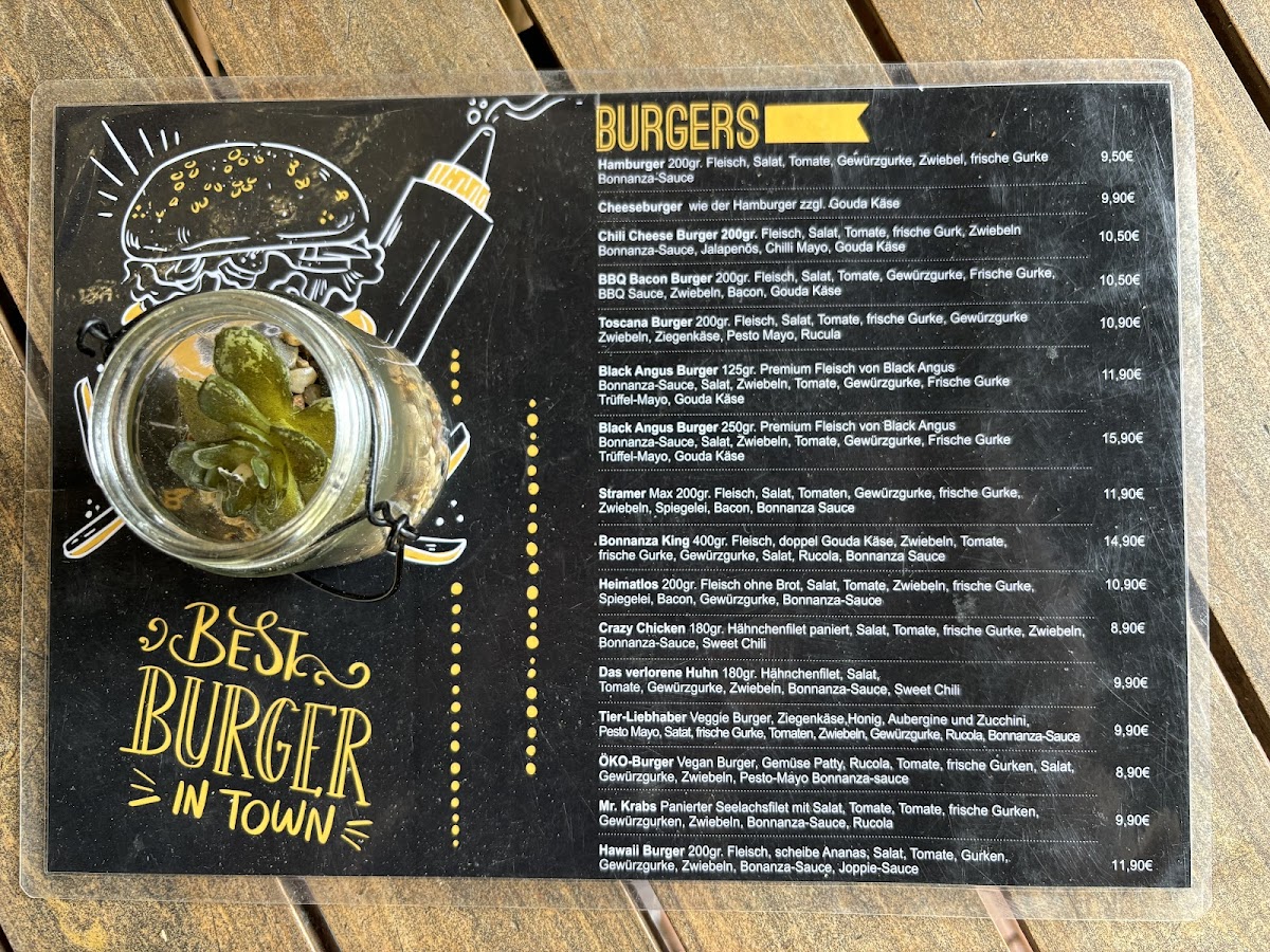 Bonnanza Burger Factory Photo Menu 2