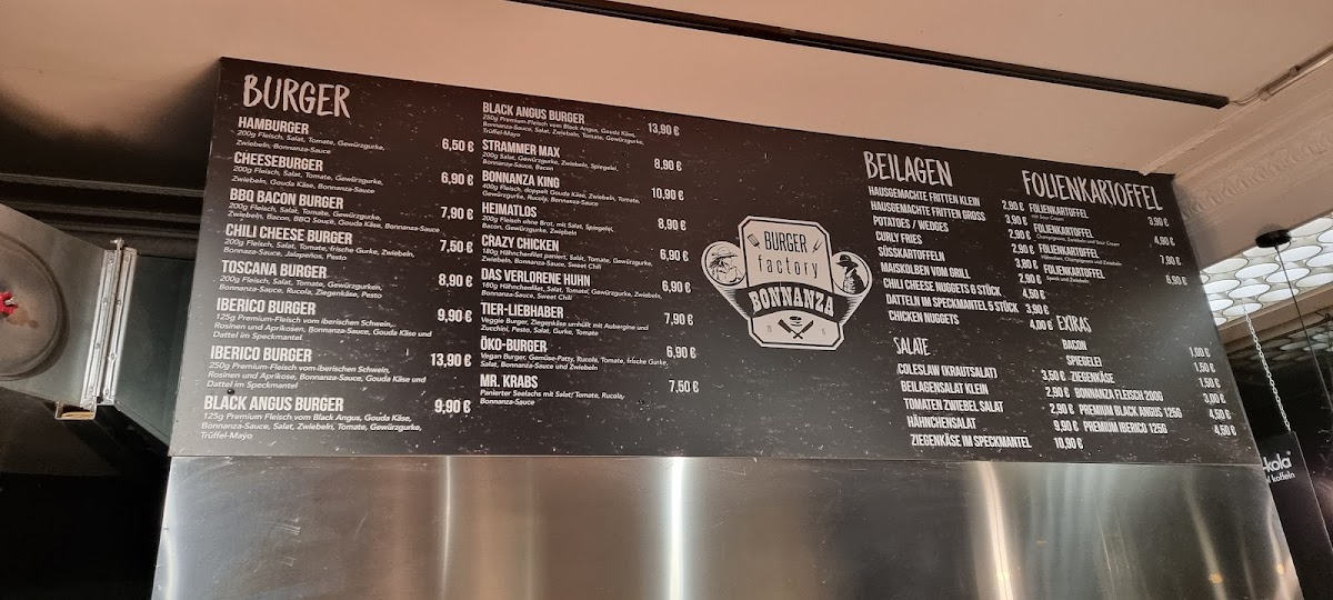 Bonnanza Burger Factory Photo Menu 7