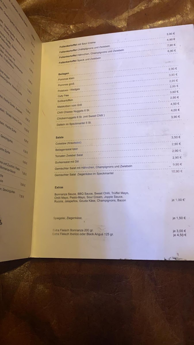 Bonnanza Burger Factory Photo Menu 8