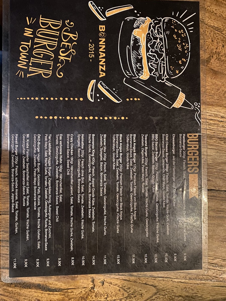 Bonnanza Burger Factory Photo Menu 9