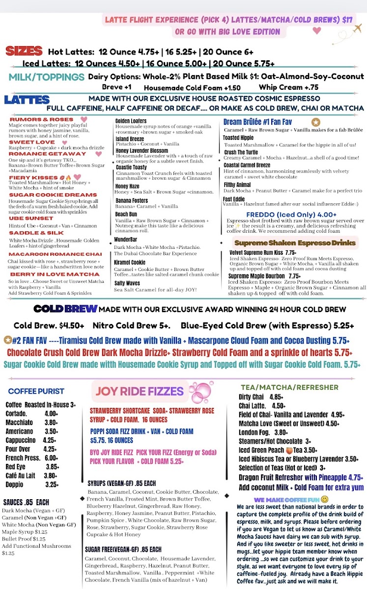 Beach Hippie Coffee (Midtown) Photo Menu 1