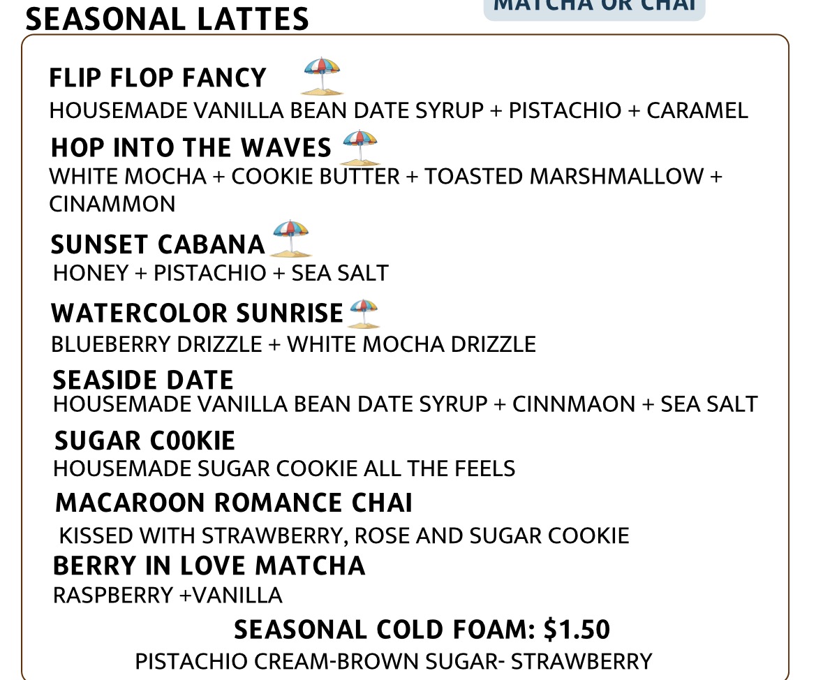 Beach Hippie Coffee (Midtown) Photo Menu 2