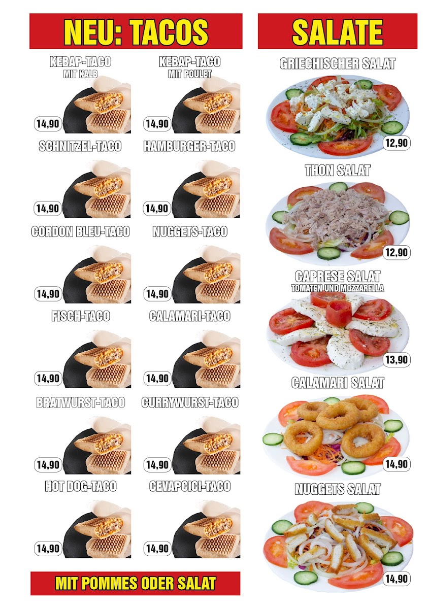 Charisma Sierre Kebab et Pizza Photo Menu 3