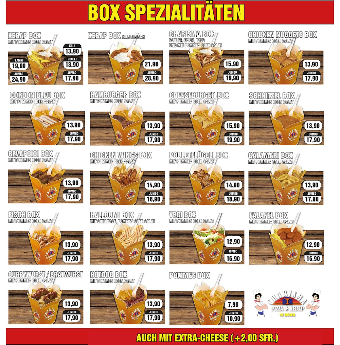 Charisma Sierre Kebab et Pizza Photo Menu 8