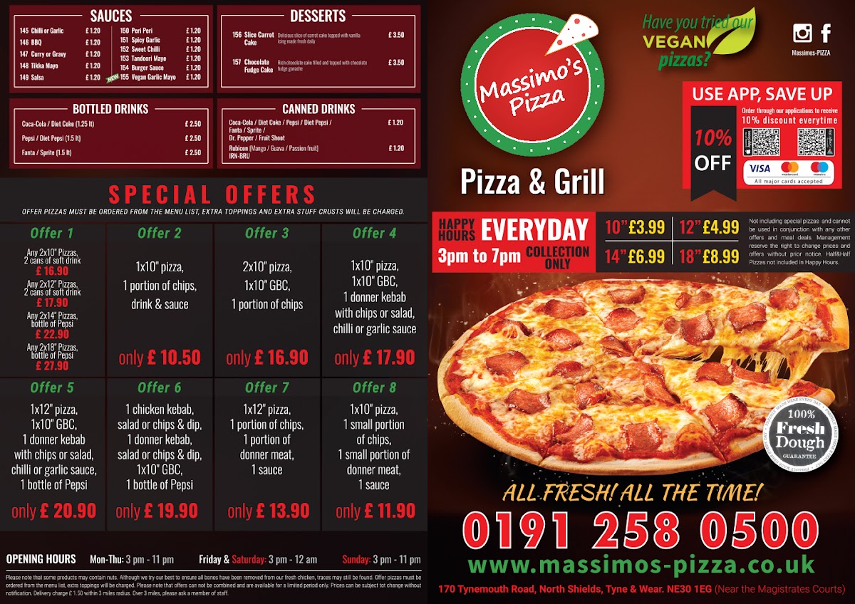 Massimos Pizza Photo Menu 1