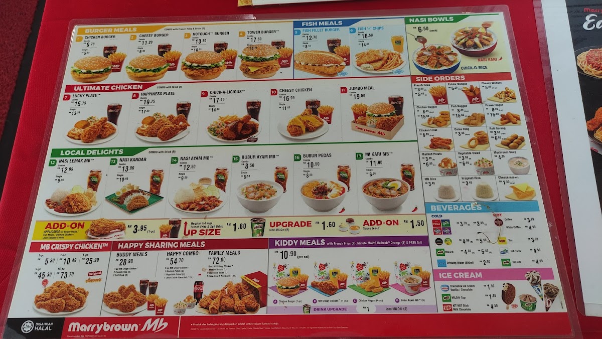 Marrybrown Setapak Photo Menu 3