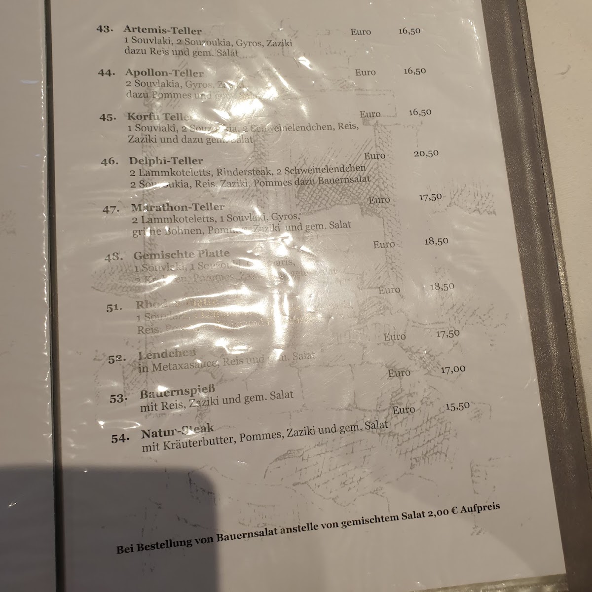 Restaurant Delphi Photo Menu 1