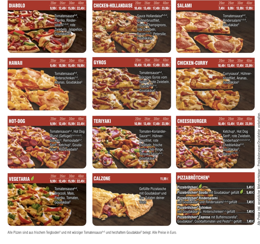 Hometown Pizza Bassum Photo Menu 2