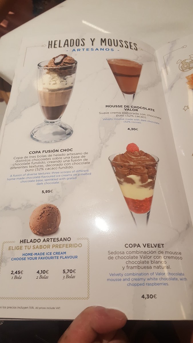 Chocolatería Valor Photo Menu 8