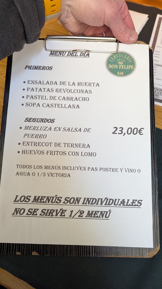 Cerveceria Don Felipe Photo Menu 5