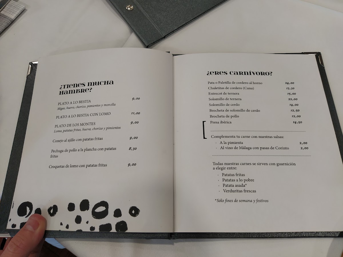 Restaurante Los Tres Cincos Photo Menu 1