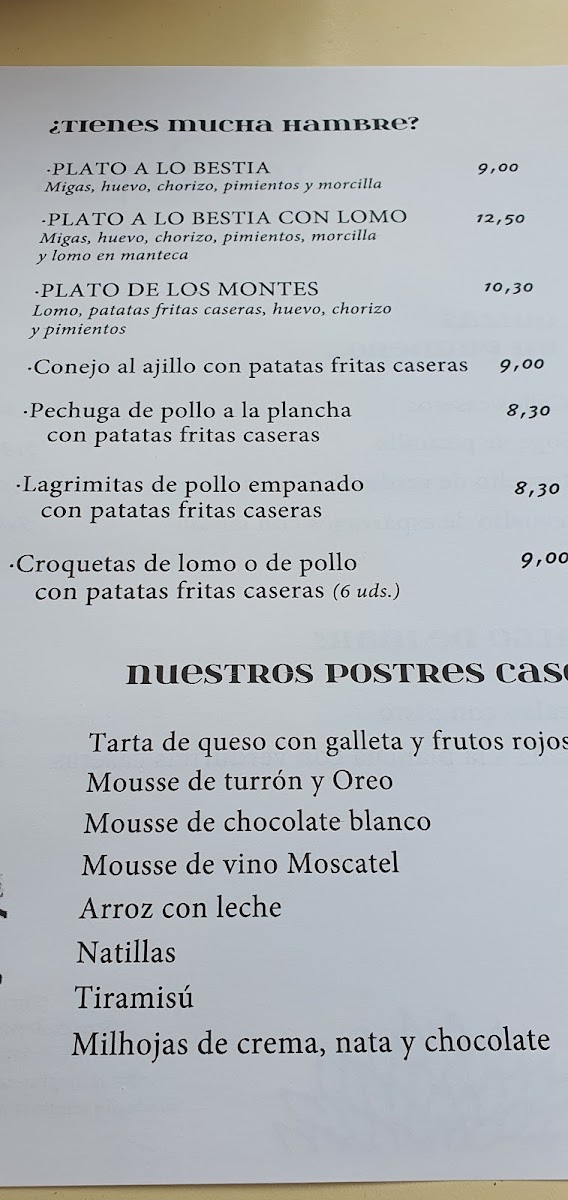 Restaurante Los Tres Cincos Photo Menu 8