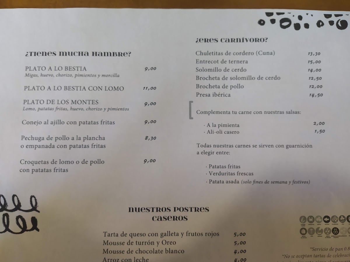 Restaurante Los Tres Cincos Photo Menu 9