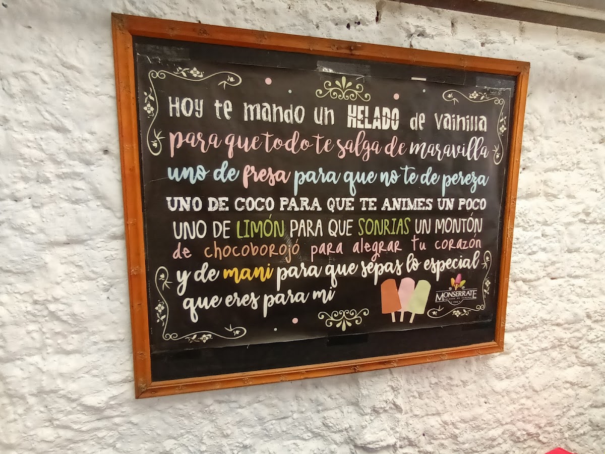 Helados Monserrate Jamundi Photo Menu 1