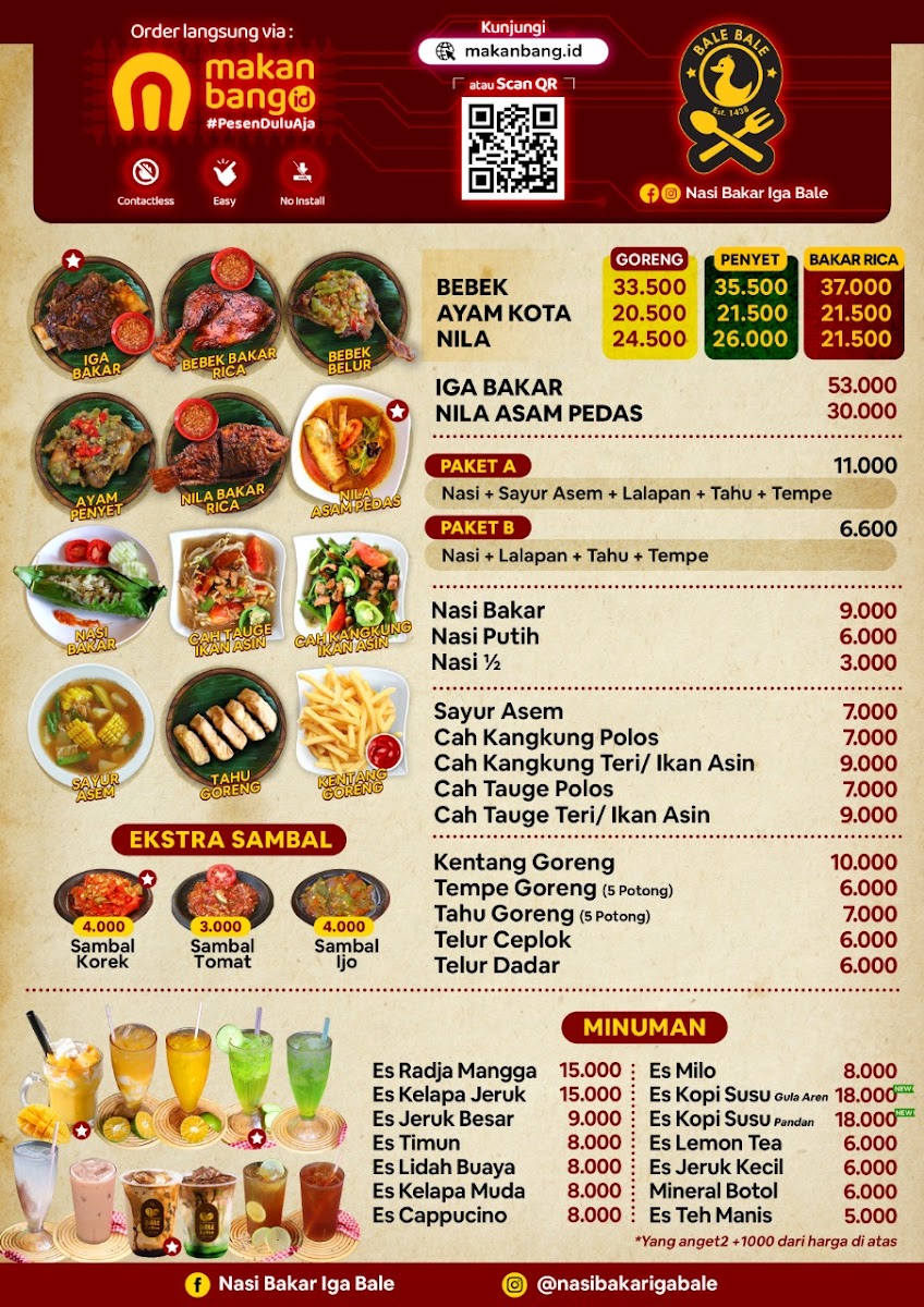 Nasi Bakar Iga Bale Photo Menu 1