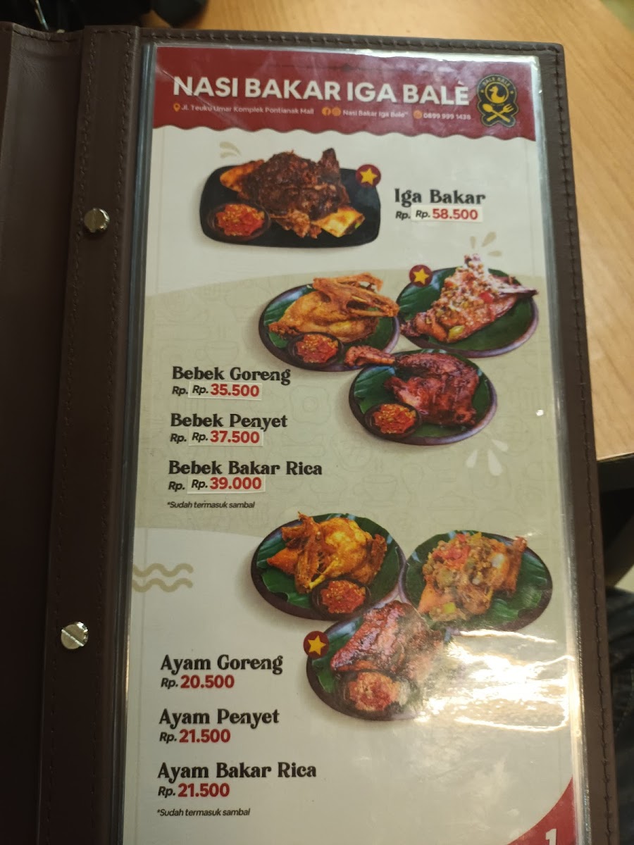 Nasi Bakar Iga Bale Photo Menu 2