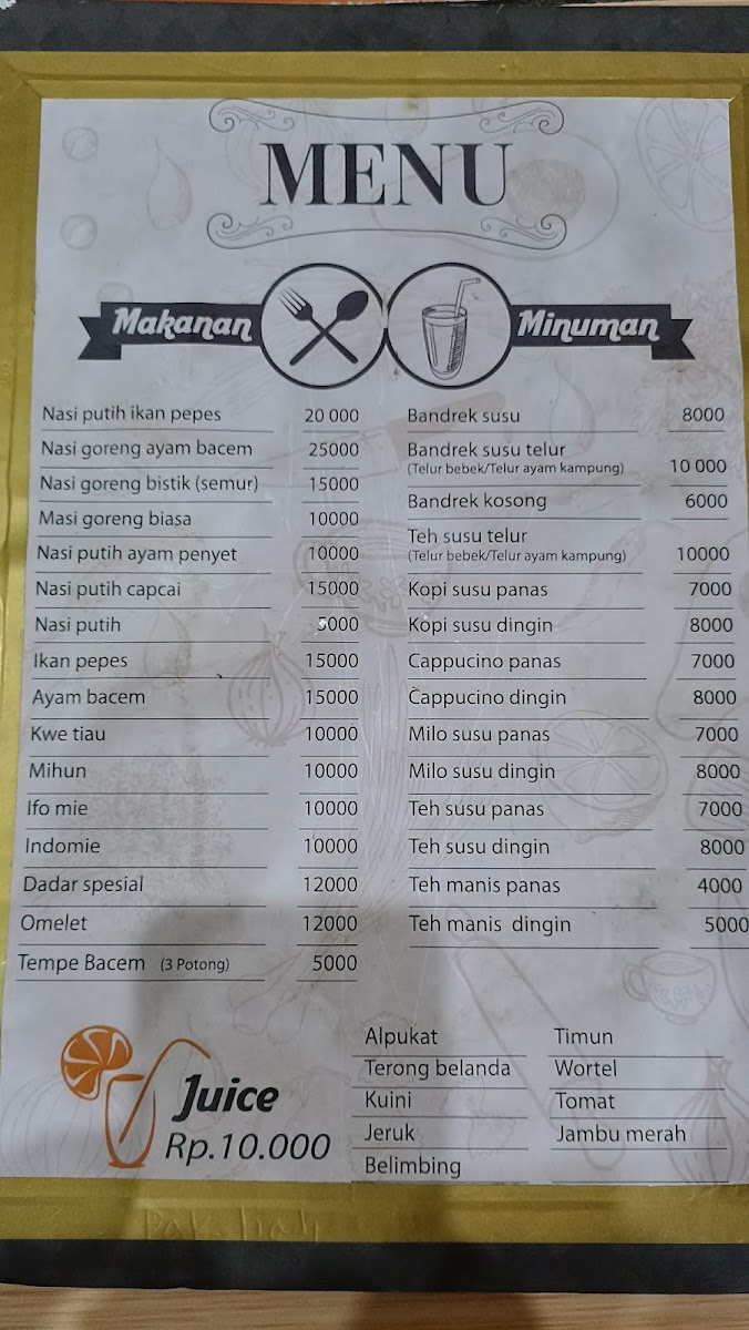 Warung Anak Pak Haji Photo Menu 3