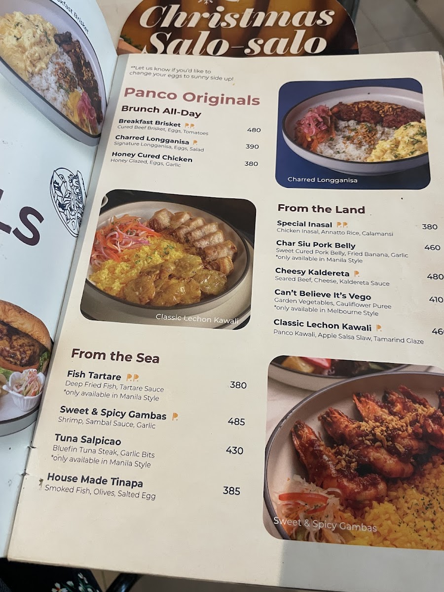 Panco Cafe - One Ayala Photo Menu 1