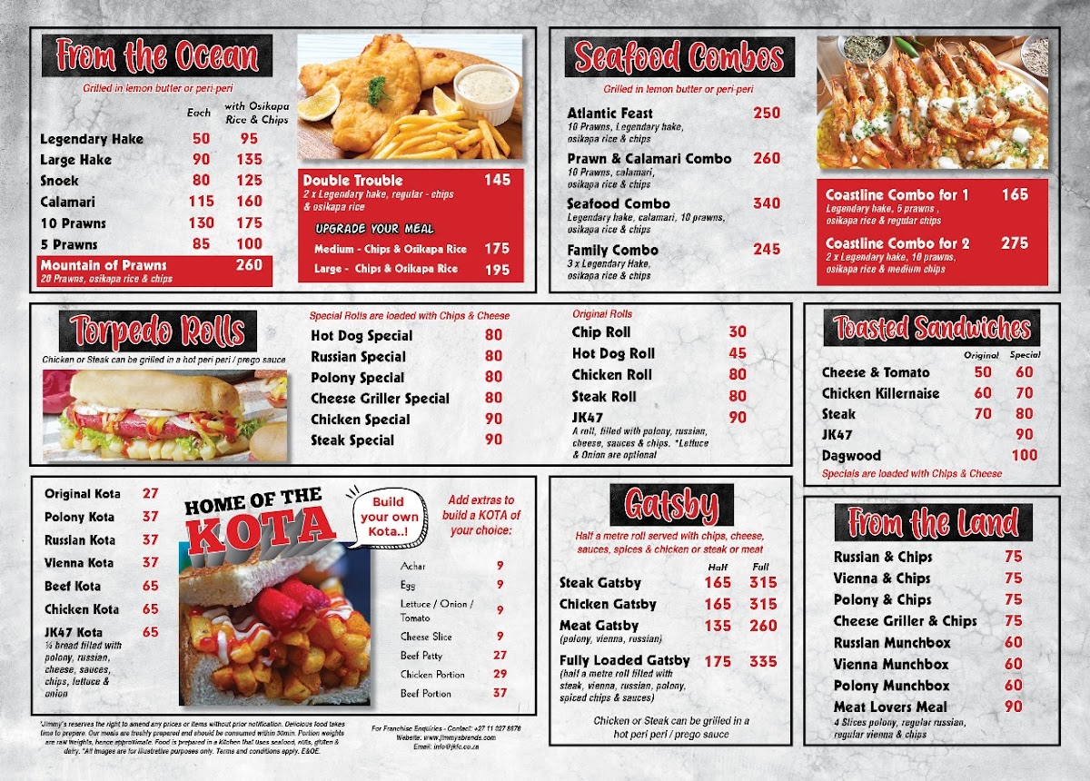 Jimmy’s Northcliff Square Photo Menu 1