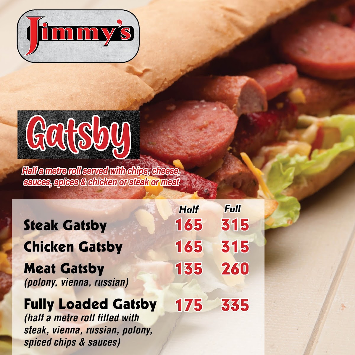 Jimmy’s Northcliff Square Photo Menu 3