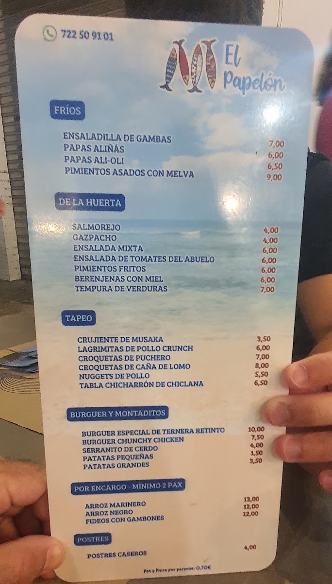 El Papelon Photo Menu 4