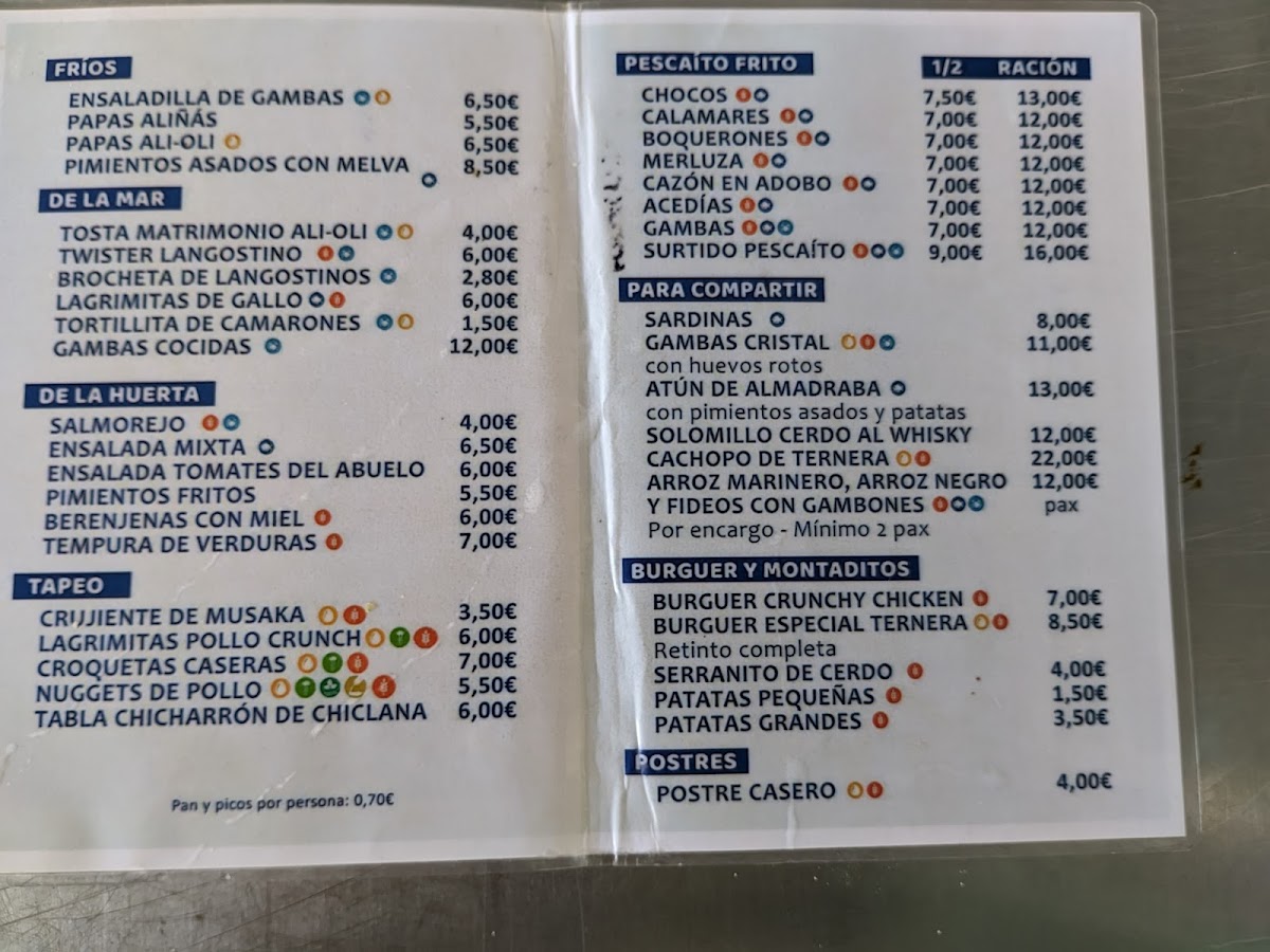 El Papelon Photo Menu 5