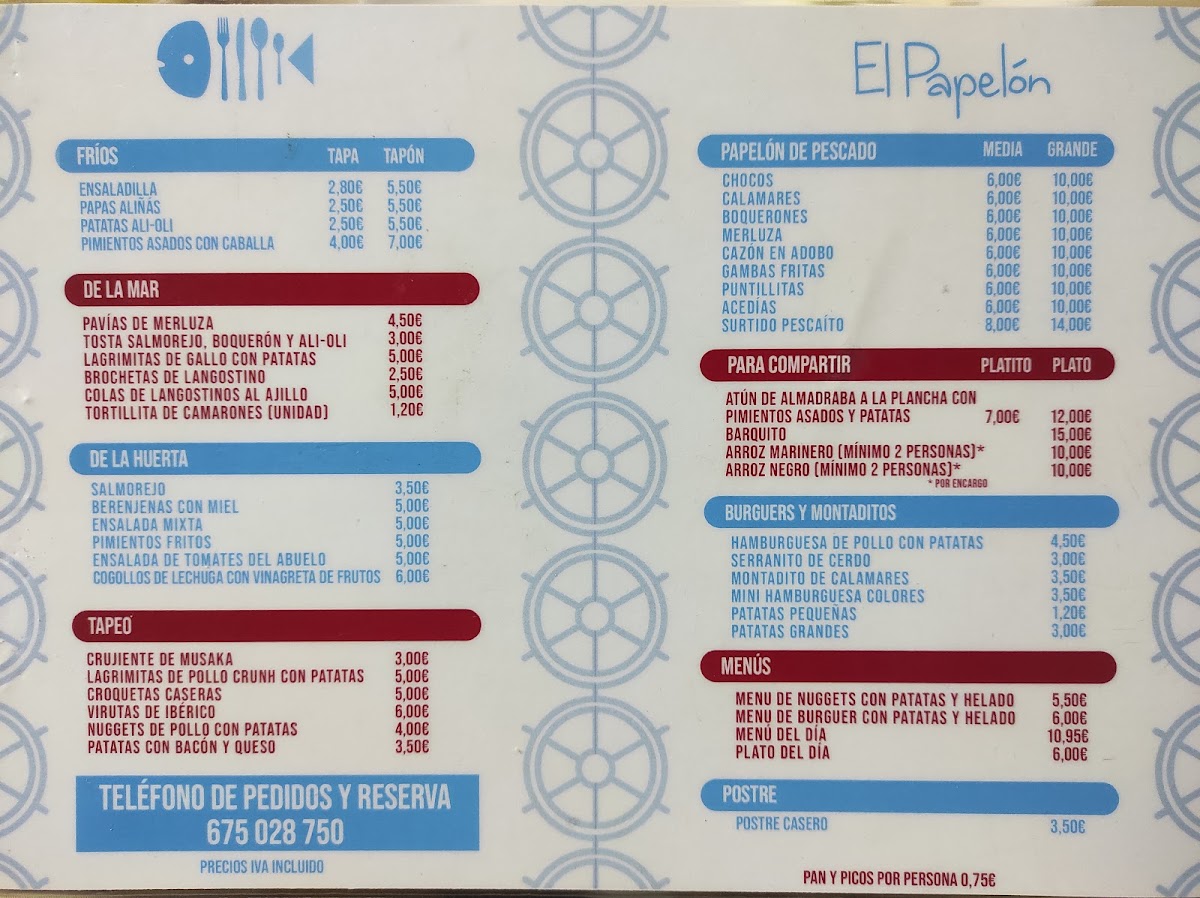 El Papelon Photo Menu 8