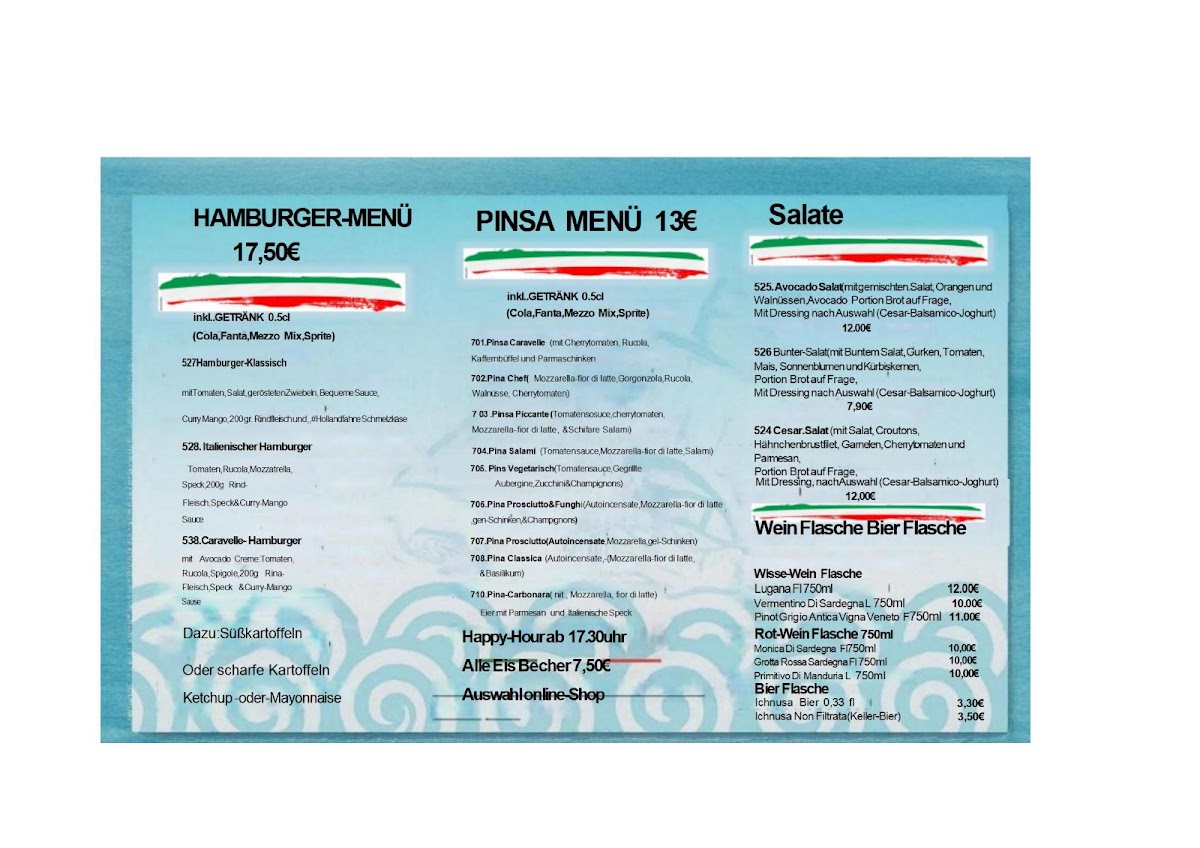 Le tre Caravelle Photo Menu 1