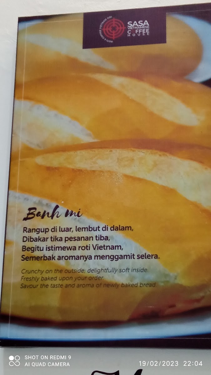 Sasa Vietnam Photo Menu 5