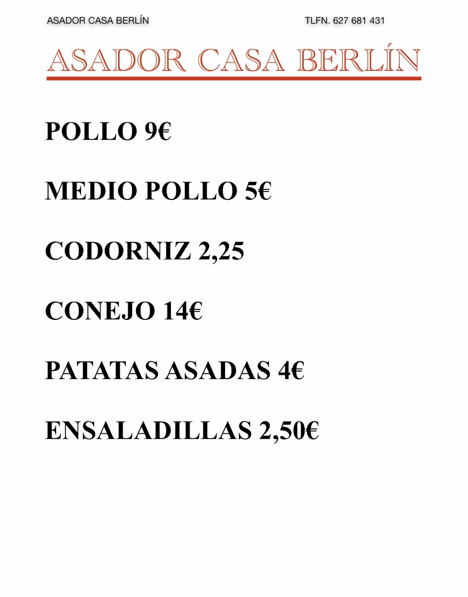 Asador Casa Berlín Photo Menu 7