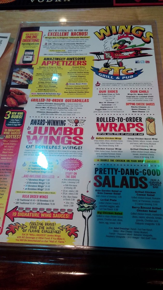 Wings Etc. Photo Menu 5